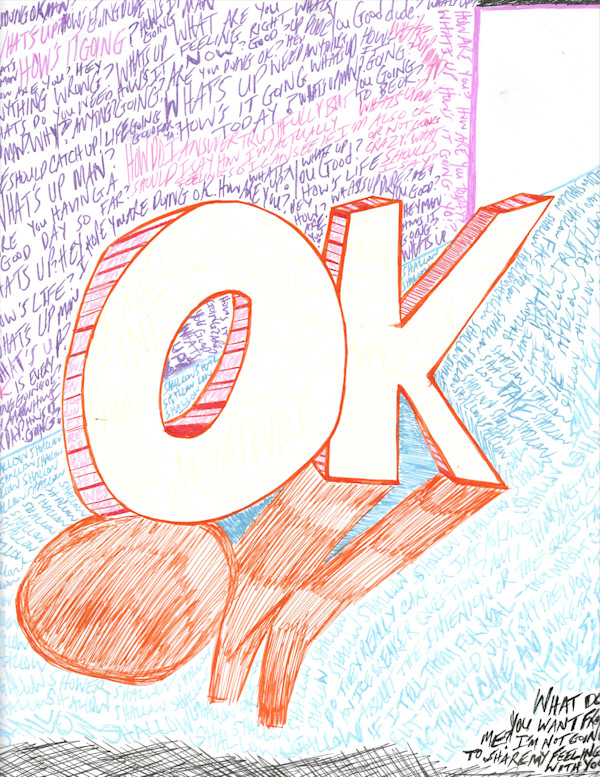 Are you OK? Sketch by Aaron Adkins, Image 9.