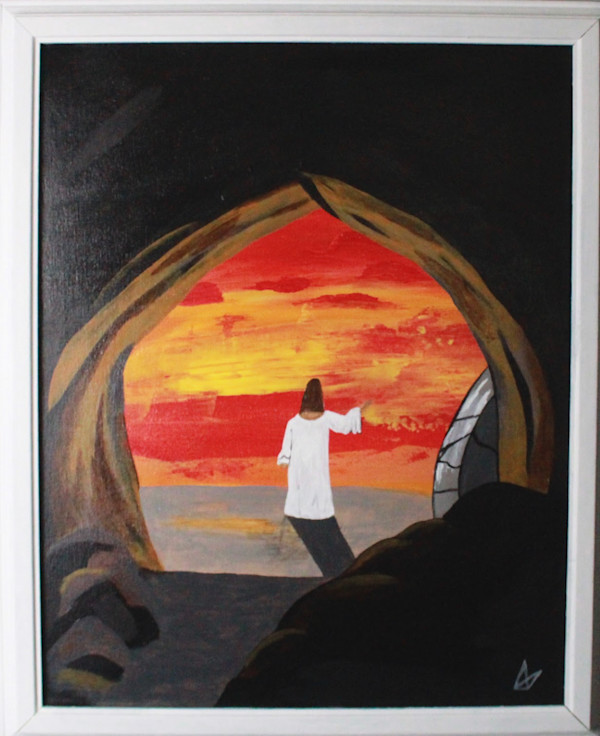 Jesus and the Tomb by Aaron Adkins, Image 14.