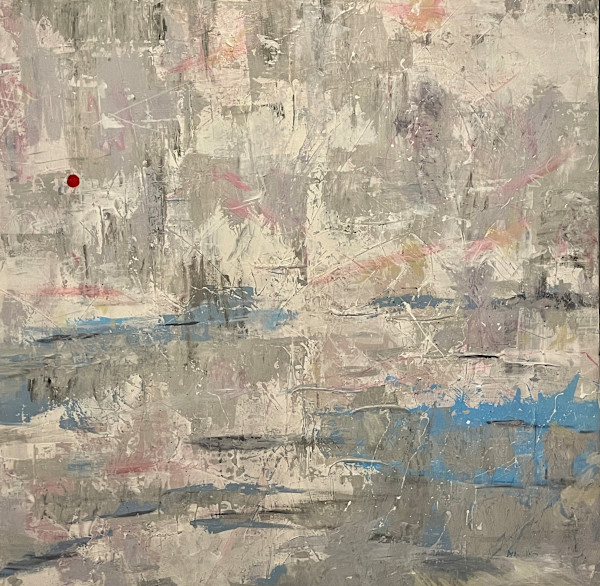 Move On - Abstract Landscape 39x39in by Aaron Adkins, Image 1.