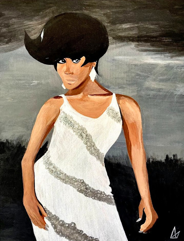 Commission - Diana Ross Portrait by Aaron Adkins, Image 10.