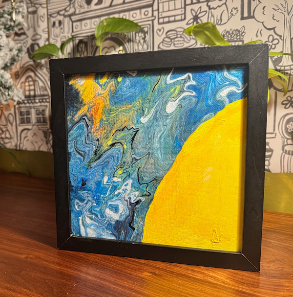 Solar Flares - Acrylic Pour by Aaron Adkins, Image 2.