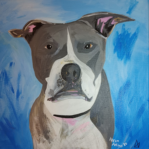 Rex II - Commission for Pet Portrait by Aaron Adkins, Image 6.