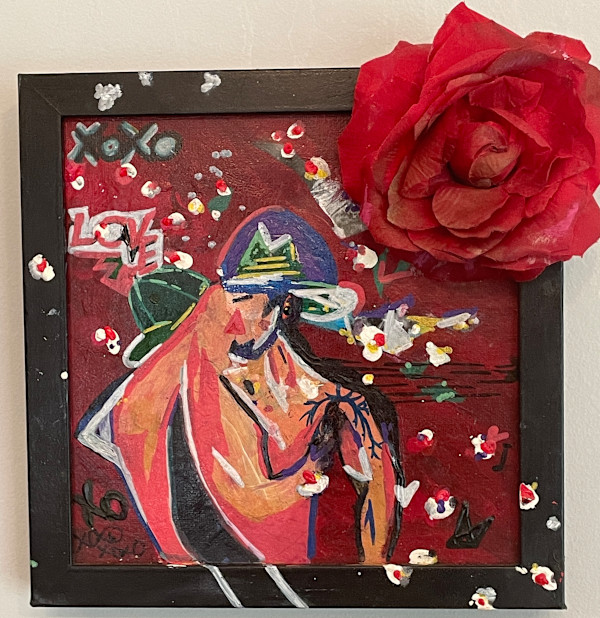 Passionate Gaslighting - Assemblage Art 8.75in x 9.5in x 3in by Aaron Adkins, Image 1.
