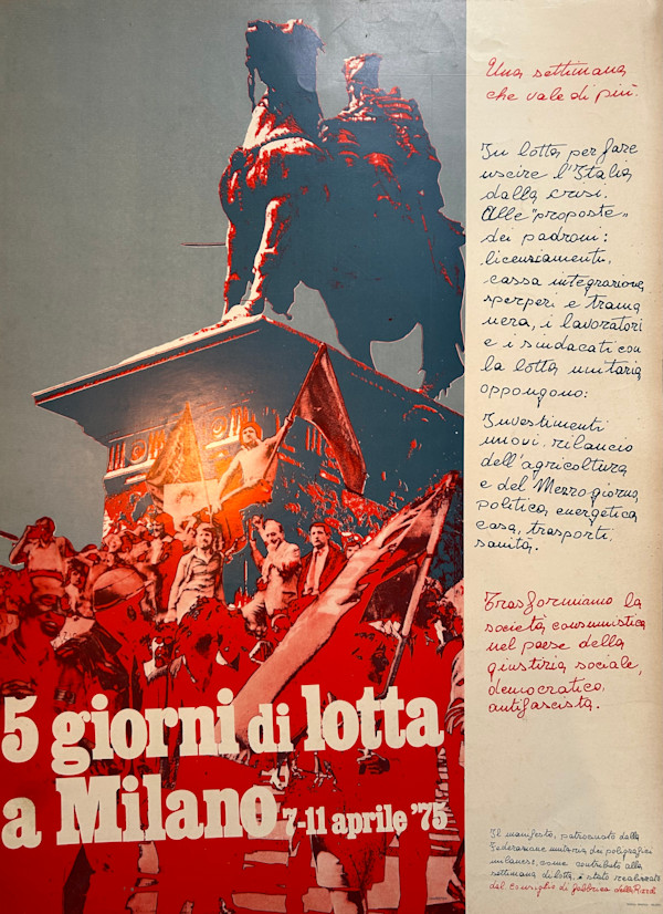 5 giorni di lotta a Milano 7-11 aprile 75 (Five Days of Struggle in Milan 7-11 April 1975) by Ruggero Gamberini