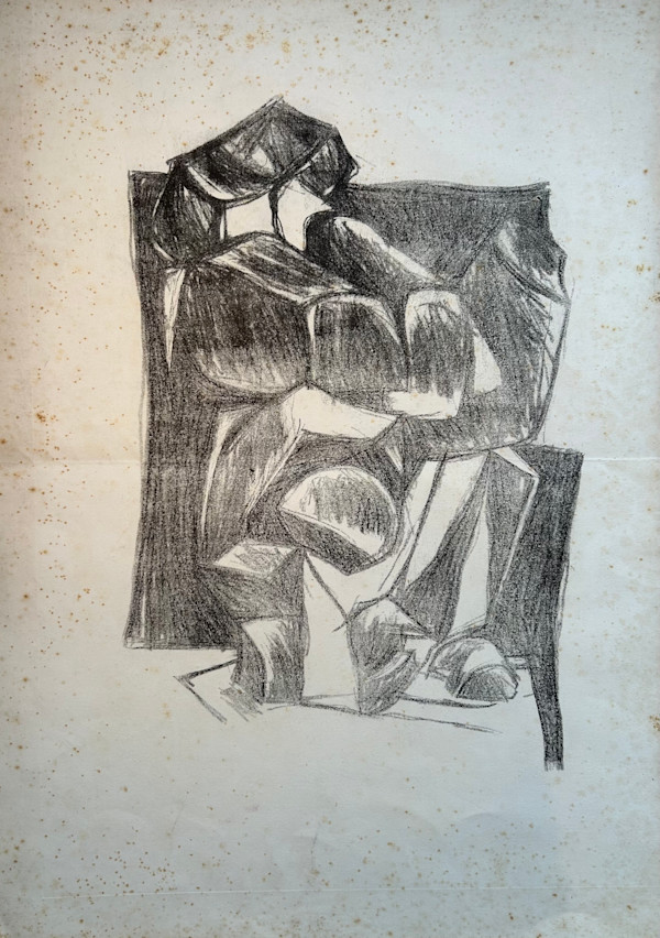 Il giocoliere (The Juggler) - preparatory drawing for the GRG076 lithograph by Ruggero Gamberini, Image 1.