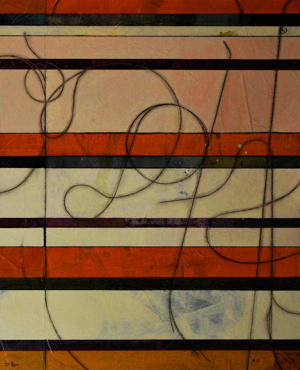 Stripe Study #56 by David Silva Rose
