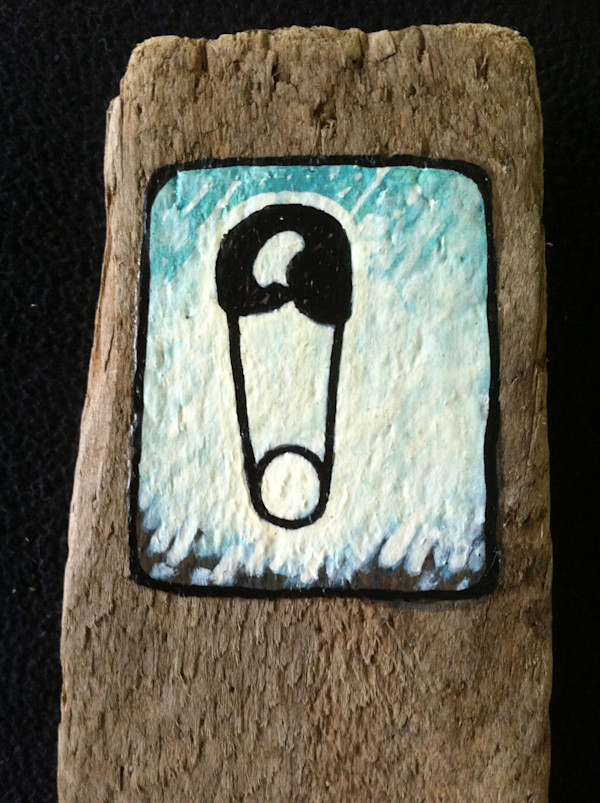 safety pin by David Silva Rose