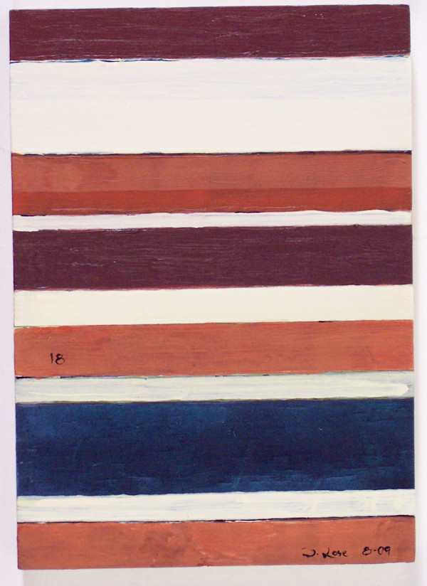 Stripe Study #18 by David Silva Rose