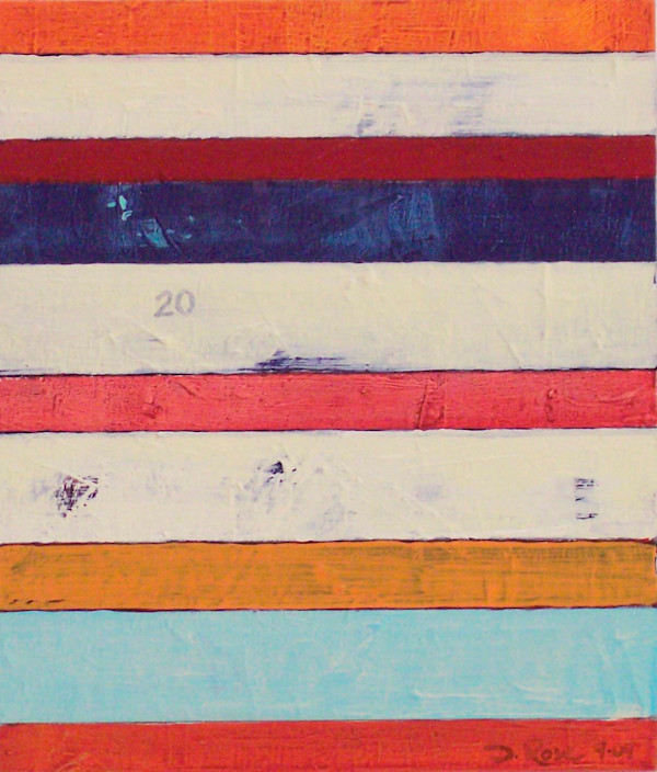 Stripe Study #20 by David Silva Rose