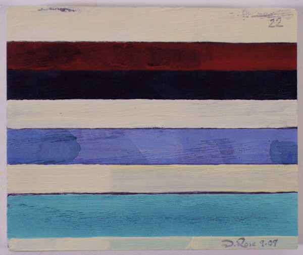 Stripe Study #22 by David Silva Rose