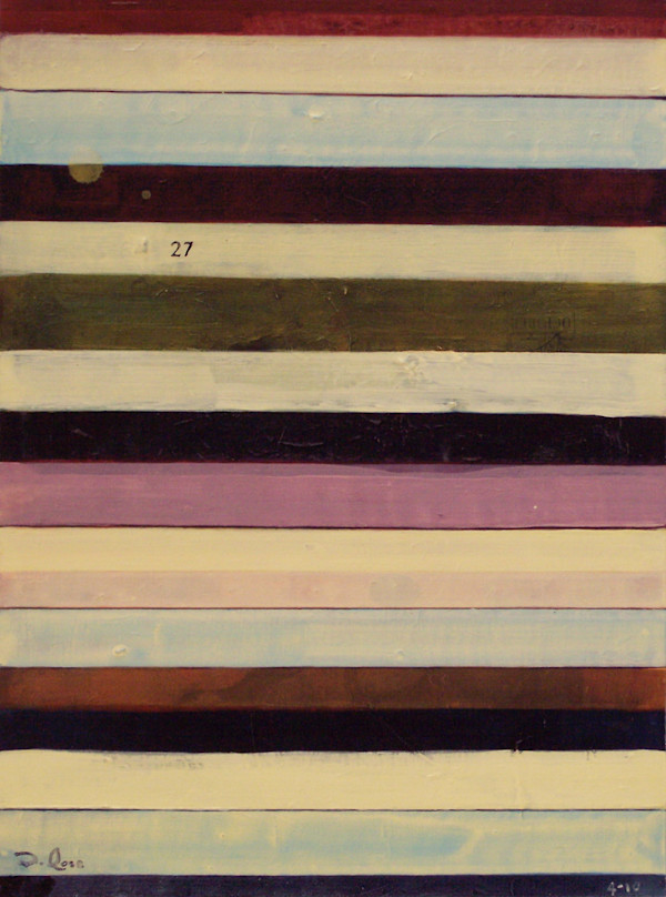 Stripe Study #27 by David Silva Rose