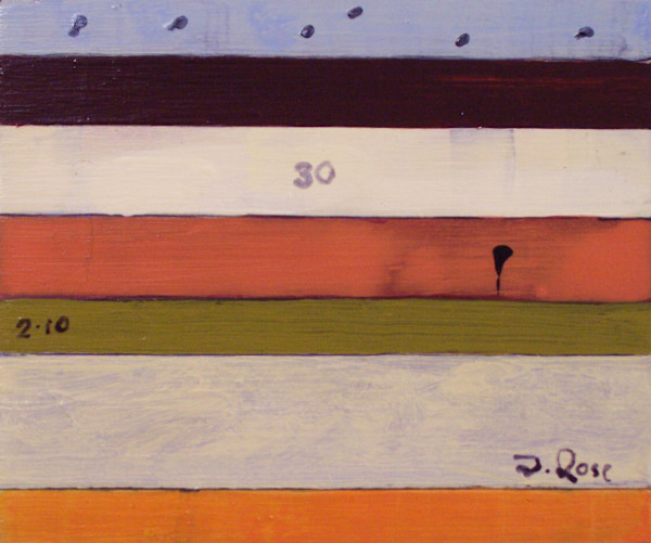 Stripe Study #30 by David Silva Rose