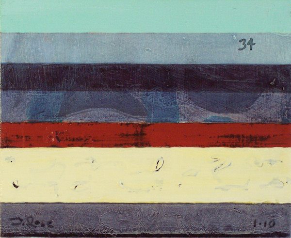 Stripe Study #34 by David Silva Rose