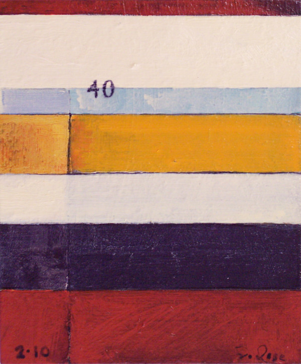 Stripe Study #40 by David Silva Rose