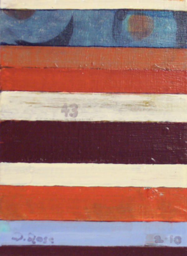 Stripe Study #43 by David Silva Rose