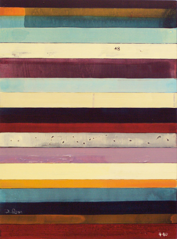 Stripe Study #48 by David Silva Rose