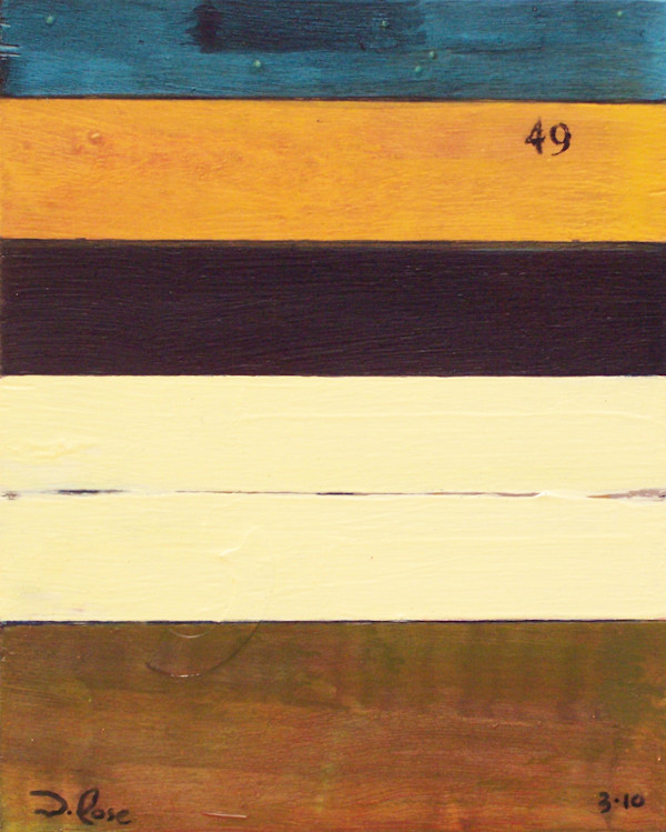 Stripe Study #49 by David Silva Rose