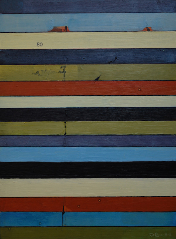 Stripe Study #80 by David Silva Rose