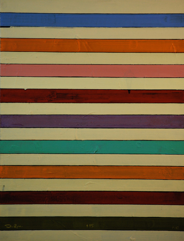 Stripes 115: Carnival by David Silva Rose