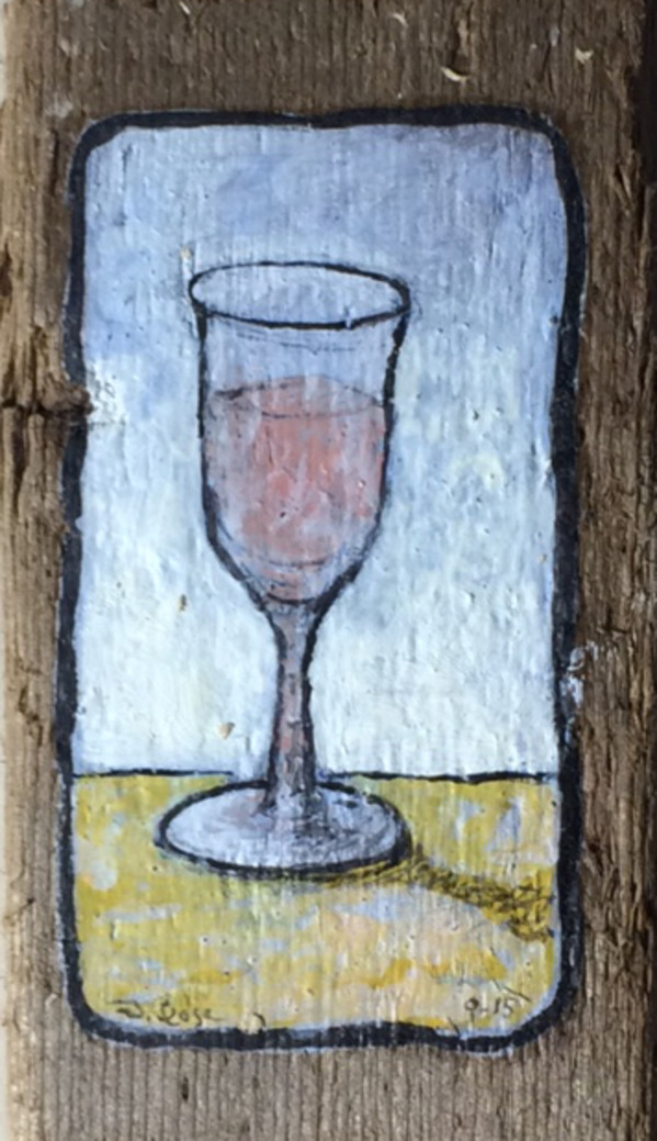 Wine Glass by David Silva Rose