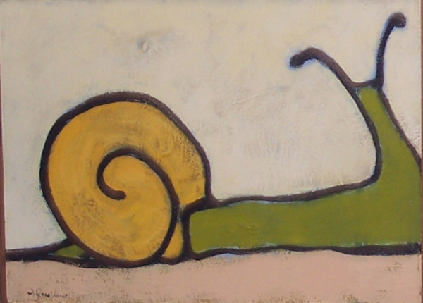 Curious Snail by David Silva Rose