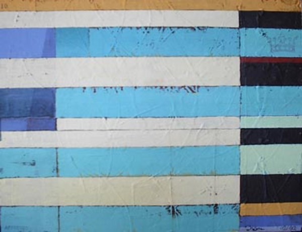 Stripe Study #10 by David Silva Rose