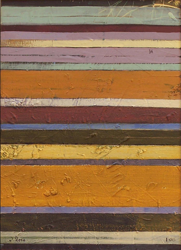 Stripe Study #14 by David Silva Rose