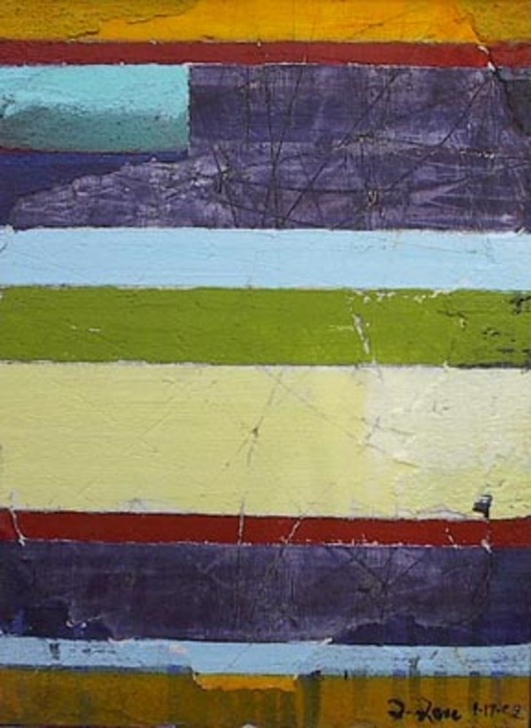 Stripe Study #4 by David Silva Rose