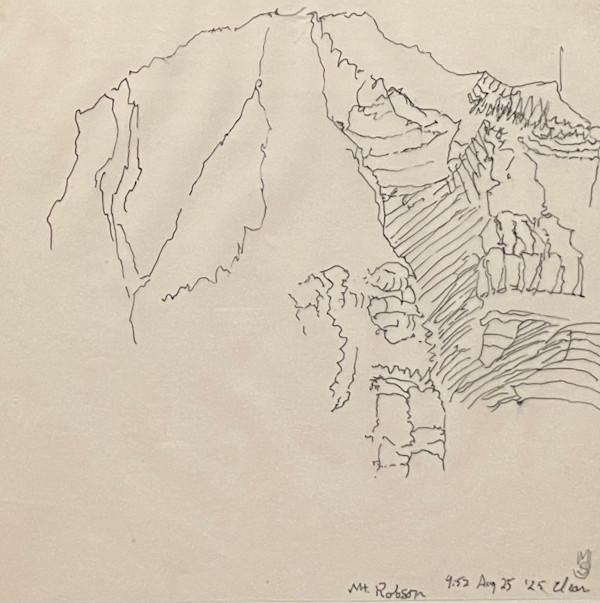 Mt Robson Sketch by Mary Joyce, Image 1.