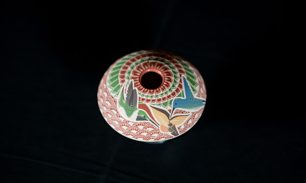 Hummingbird Pot by Janet Pedregon