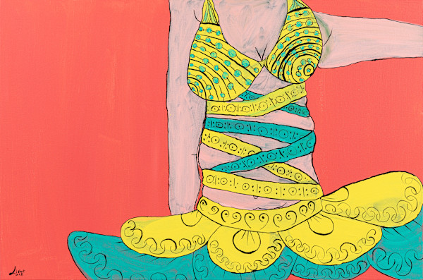 Messy Woman Does Ballet by Lisbet Axell