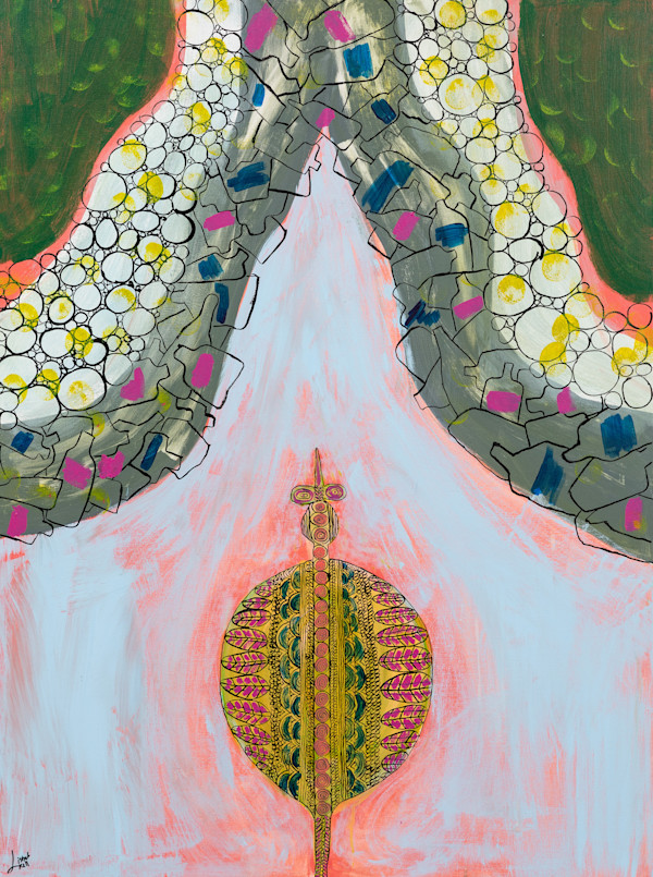 Travel No. 1 - Misplaced Guinea Fowl by Lisbet Axell