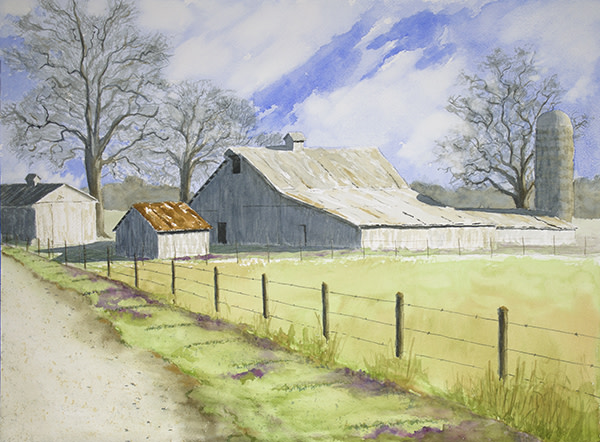 Late March, Rusty Roof by Robin Edmundson