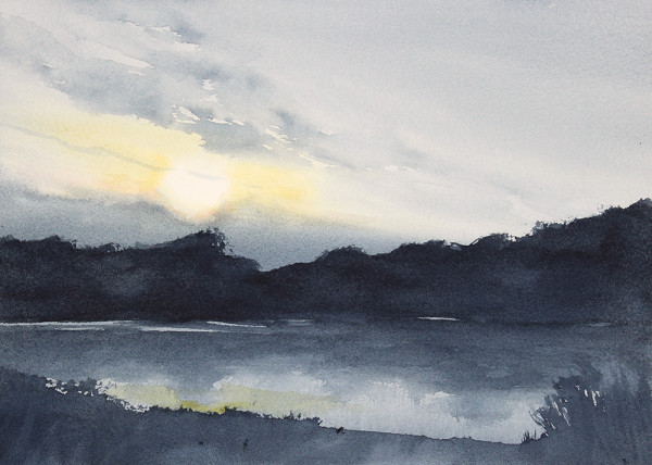 Evening, Wabash River by Robin Edmundson