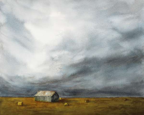 Grey Sky, Grey Barn by Robin Edmundson