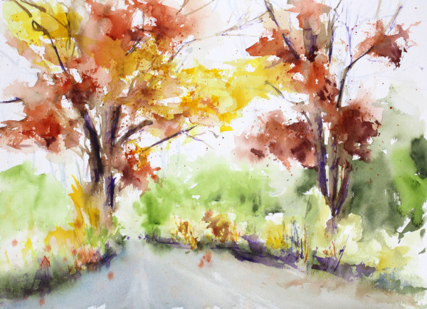 Impression - Fall Day by Robin Edmundson