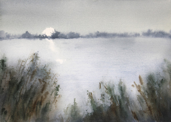 Moonrise, Marsh by Robin Edmundson