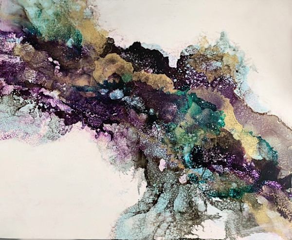 Aqua Abstract by Gini Crepps