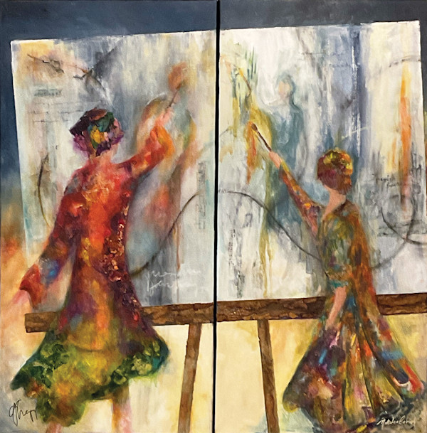 Friends Painting Friends by Gini Crepps