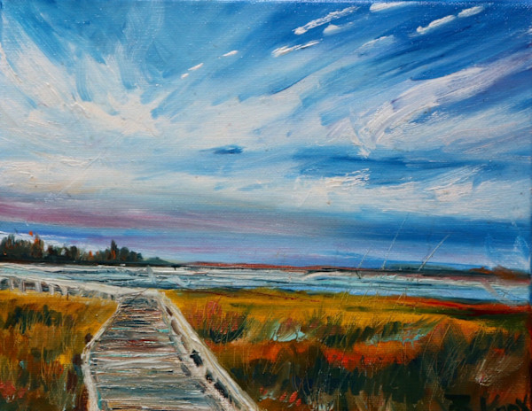 Beach Walk by Robin Knox