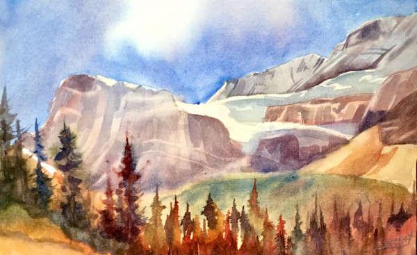 Fall At The Bow Glacier by Robin Knox