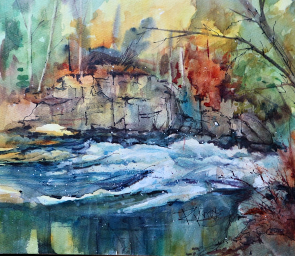 First Chute Bonnechere River by Robin Knox