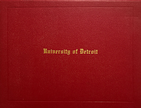 Honorary Degree of Doctor of Literature, University of Detroit by Dudley Randall