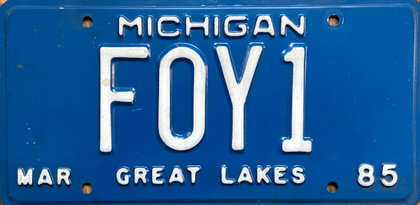 Foy McCarty's Personalized License Plate