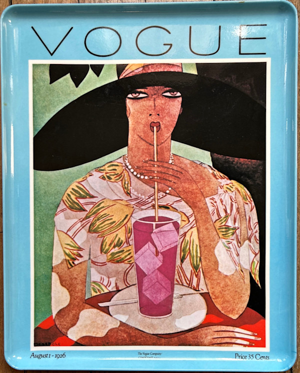 Vintage Tray -- August 1, 1926 Vogue Magazine Cover