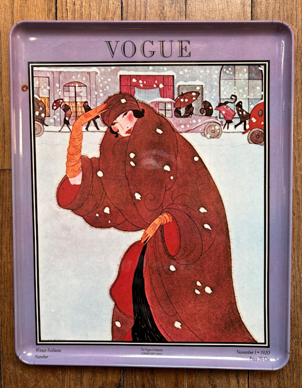 Vintage Tray -- November 1, 1920 Vogue Magazine Cover