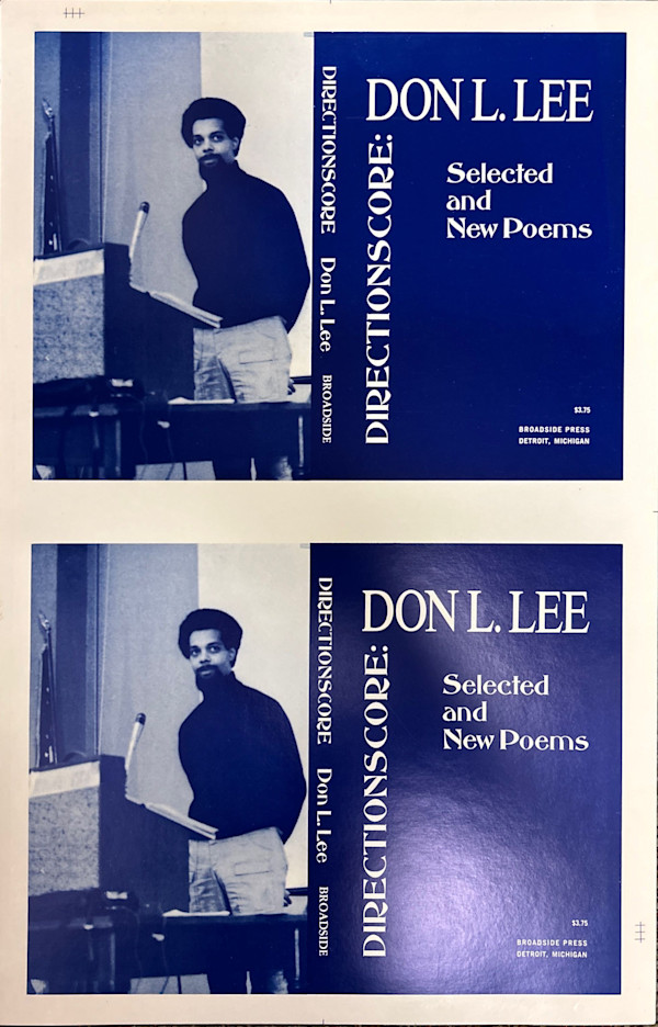 DIRECTIONSCORE: Don L. Lee Selected & New Poems - poster