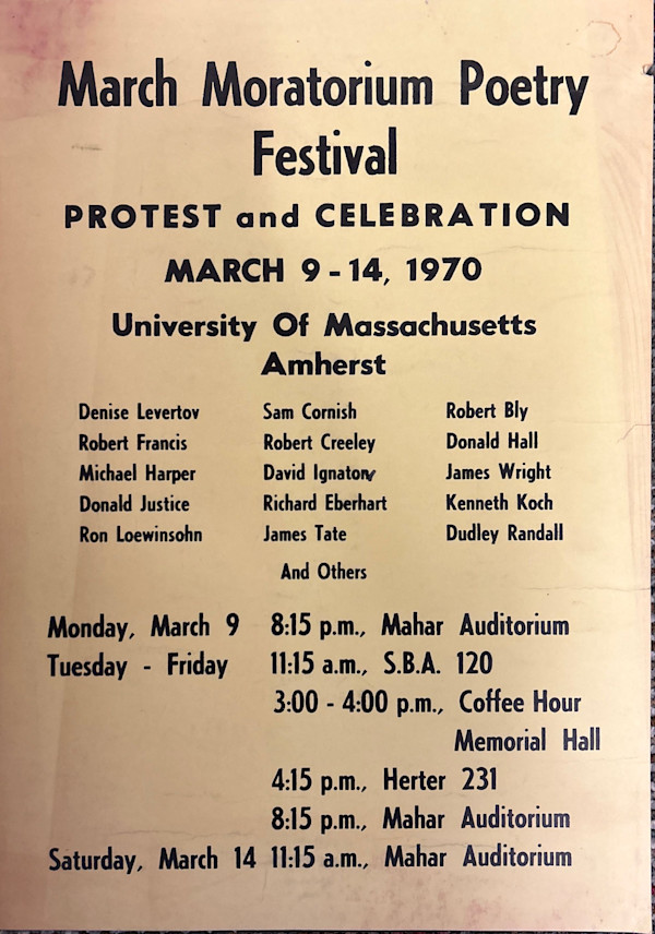 Poetry Festival Poster - Amherst, MA, Image 1.