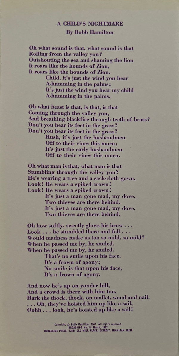 A Child's Nightmare by Bobb Hamilton