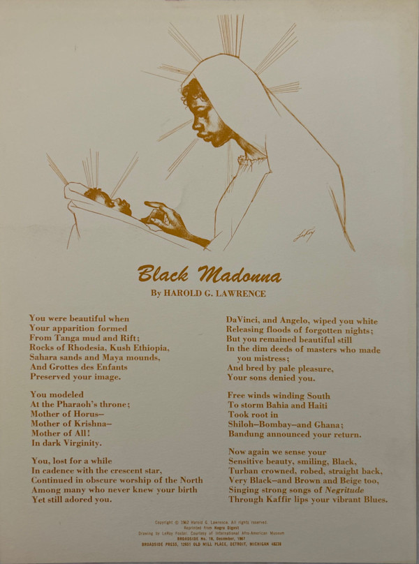 Black Madonna by Harold G. Lawrence, Leroy Foster, Image 1.